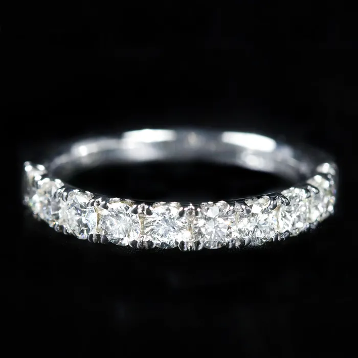 14k White Gold 100 Carat Diamond Band BR Designs Rings