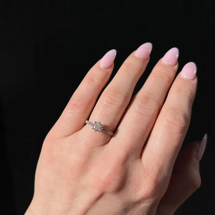 14K Yellow Gold GIA 073 Carat Cushion Cut Diamond Engagement Ring JS Simmons Diamond Consultants Rings