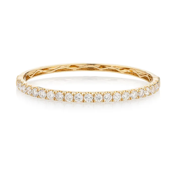 18 Karat Yellow Gold 500cts Diamond Hinge Bracelet RACHEL LYNN CHICAGO Bracelets 18 Karat Yellow Gold 500cts Diamond Hinge Bracelet RACHEL LYNN CHICAGO Bracelets