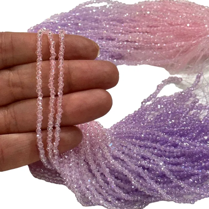 1mm Crystal rondelle beads strand 160 pcs PBC1C58 Peppy Beads Earrings