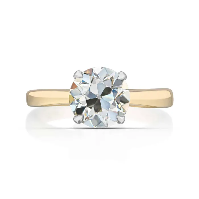 202 Carat Estate Old European Cut Diamond Solitaire Ring Stephen Silver Fine Jewelry Rings 202 Carat Estate Old European Cut Diamond Solitaire Ring Stephen Silver Fine Jewelry Rings