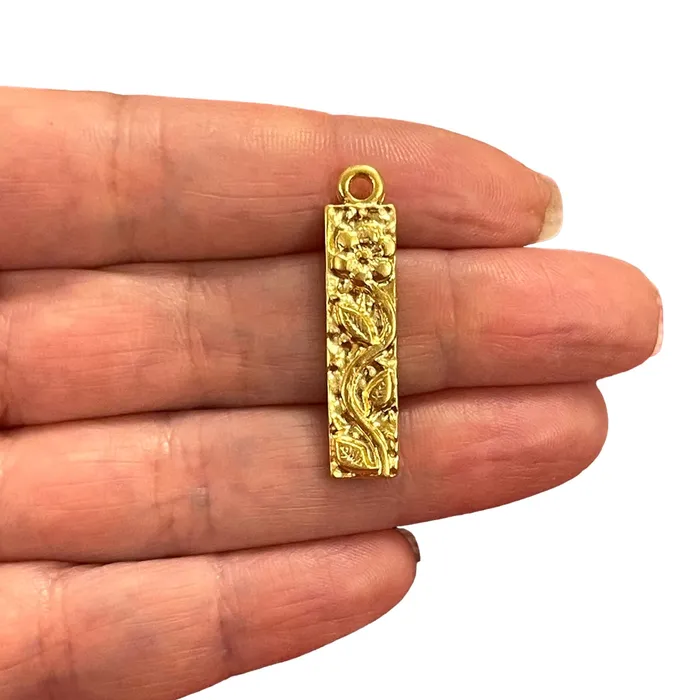 24Kt Matte Gold Plated Flower Charms Gold Flower Charms 2 pcs in a pack Peppy Beads Earrings 24Kt Matte Gold Plated Flower Charms Gold Flower Charms 2 pcs in a pack Peppy Beads Earrings
