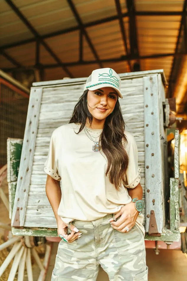 2FLY Earrings THE LUXY BUCKS BASIC TOP SAND