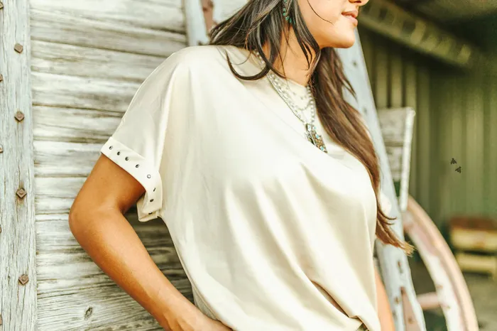 2FLY Earrings THE LUXY BUCKS BASIC TOP SAND