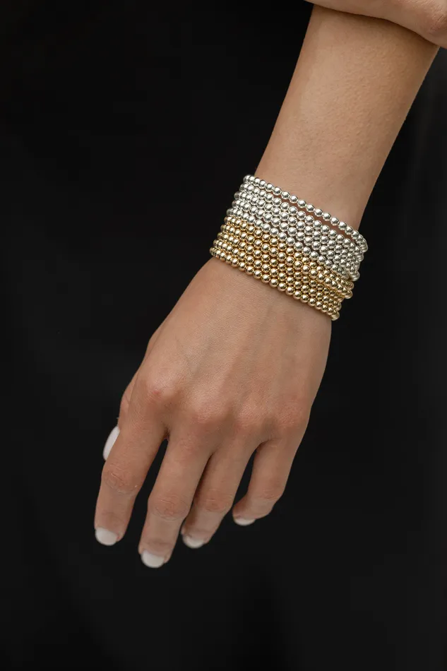 4mm Gold Filled Ball Beaded Bracelet RACHEL LYNN CHICAGO Bracelets