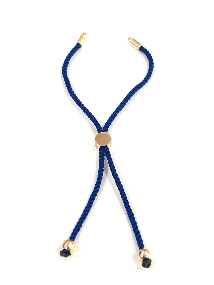 Adjustable Rope Slider Bracelet Blanks Royal BlueGold Adjustable Bracelet Blanks Peppy Beads Bracelets Adjustable Rope Slider Bracelet Blanks Royal BlueGold Adjustable Bracelet Blanks Peppy Beads Bracelets