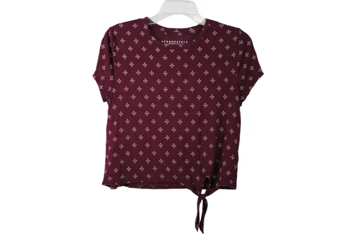 Aeropostale Earrings Aeropostale Maroon Top M