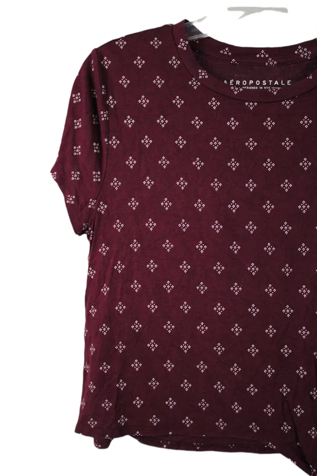 Aeropostale Earrings Aeropostale Maroon Top M