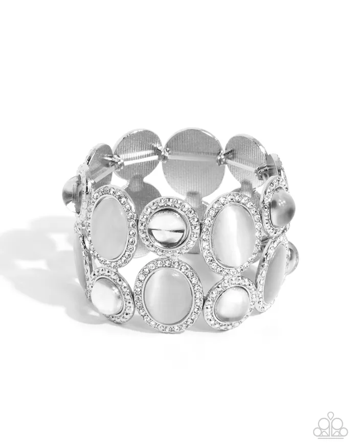 Affixed Appeal White Paparazzi Accessories Rings