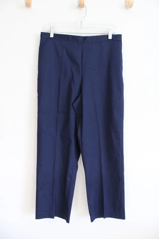 Alfred Dunner Earrings Alfred Dunner Navy Trouser Pants 12