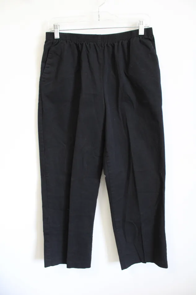 Alfred Dunner Elastic Waist Black Pants 12 Alfred Dunner Rings