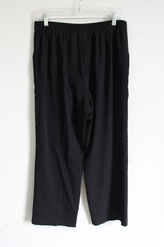 Alfred Dunner Rings Alfred Dunner Black Pant 12 Petite