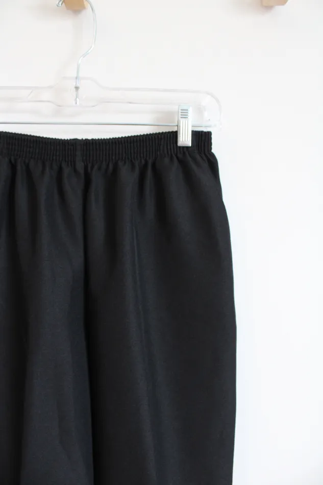 Alfred Dunner Solid Black Trouser Pants 10 Petite Alfred Dunner Rings