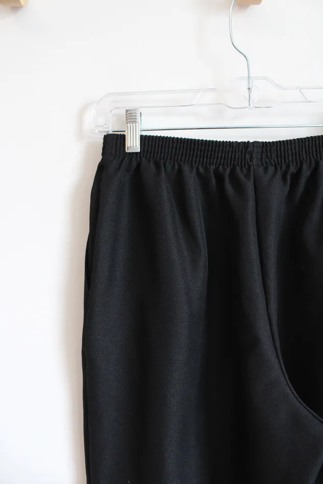 Alfred Dunner Solid Black Trouser Pants 10 Petite Alfred Dunner Rings