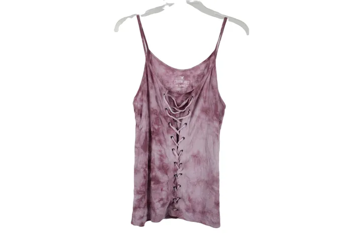 American Eagle Earrings American Eagle Pink Tie Dye Tank M