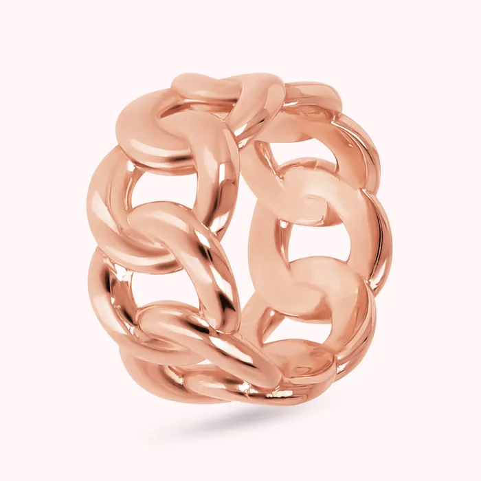 Anello a Fascia Maglia Grumetta Bronzallure Earrings