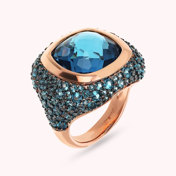 Anello Chevalier con Prisma Gem e Pav di Cubic Zirconia Bronzallure Rings