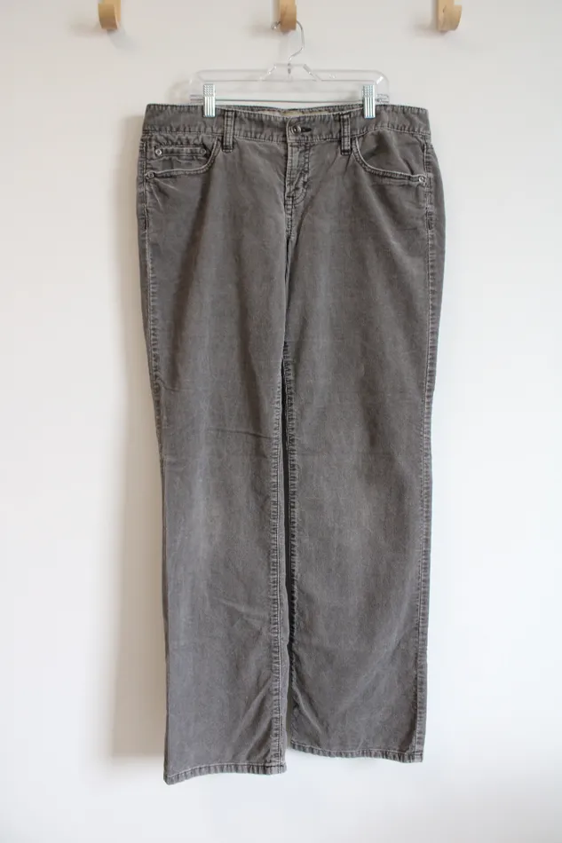 Ann Taylor LOFT Earrings Ann Taylor LOFT Gray Slim Bootcut Corduroy Pants 10