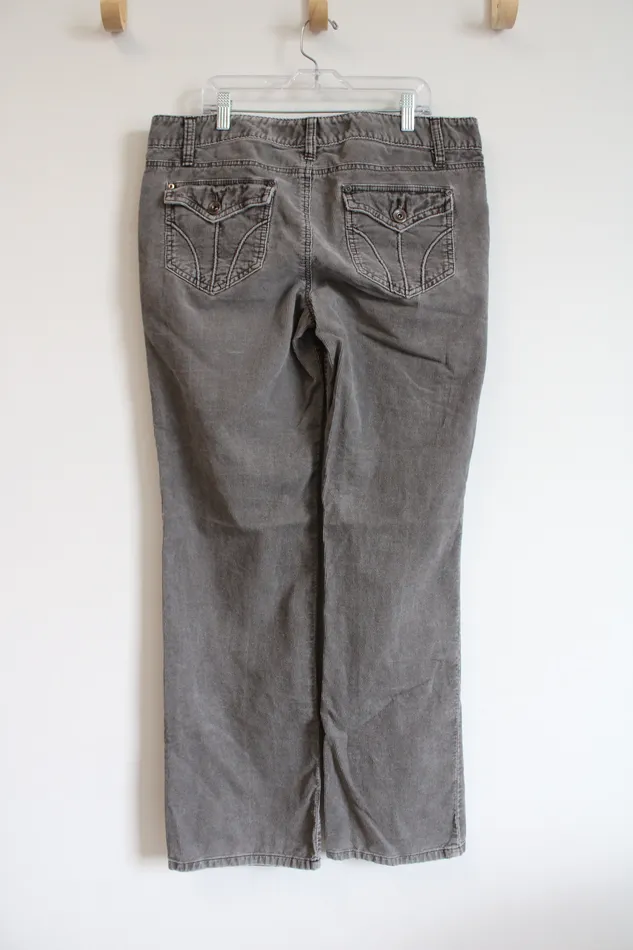Ann Taylor LOFT Earrings Ann Taylor LOFT Gray Slim Bootcut Corduroy Pants 10