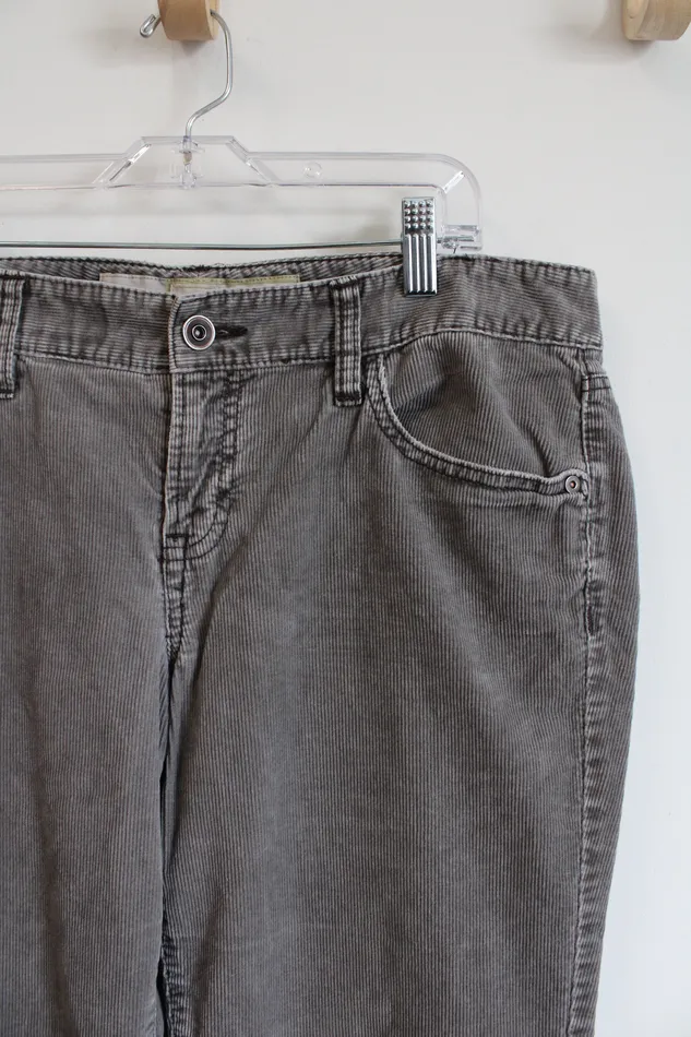 Ann Taylor LOFT Earrings Ann Taylor LOFT Gray Slim Bootcut Corduroy Pants 10