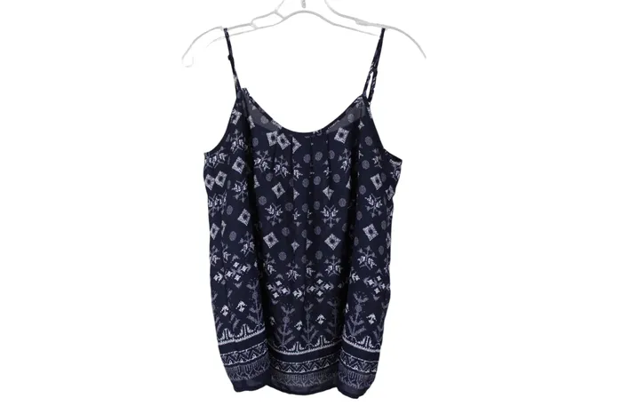 Ann Taylor LOFT Rings Ann Taylor LOFT Blue Chiffon Top S Petite