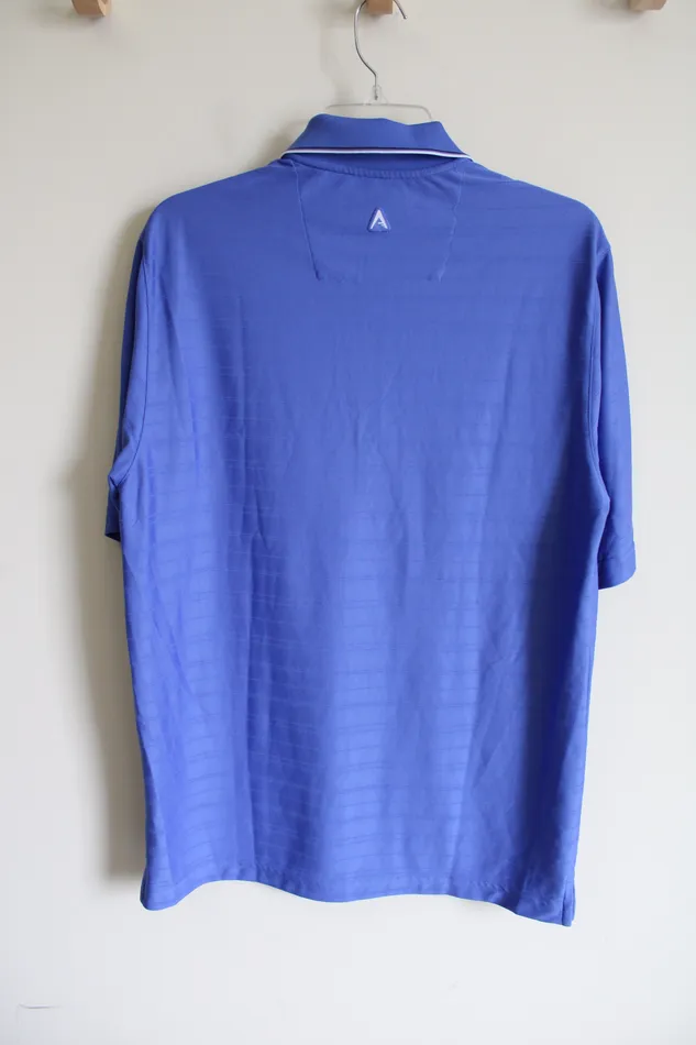 Antigua Desert Dry XtraLite Blue Polo Shirt M Antigua Rings