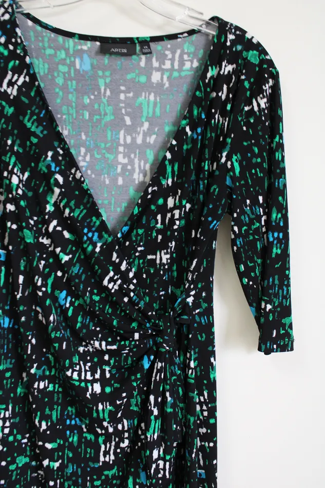 APT9 Black Green Dress XS APT9 Rings