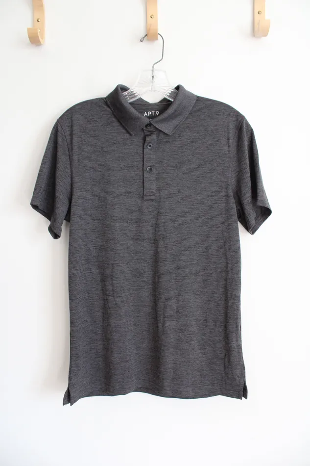 APT9 Earrings Apt 9 Premier Flex Dark Gray Polo Shirt S