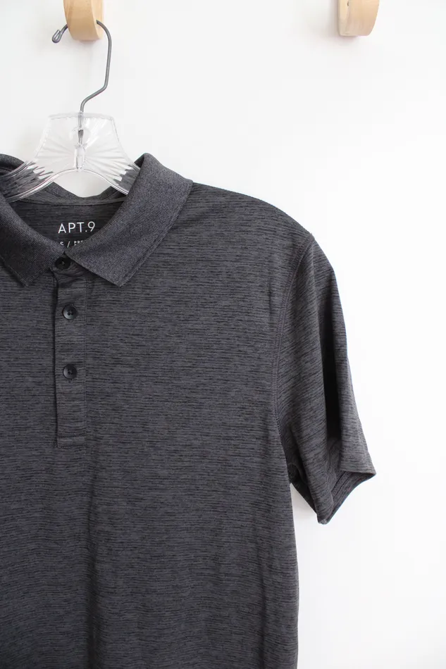 APT9 Earrings Apt 9 Premier Flex Dark Gray Polo Shirt S