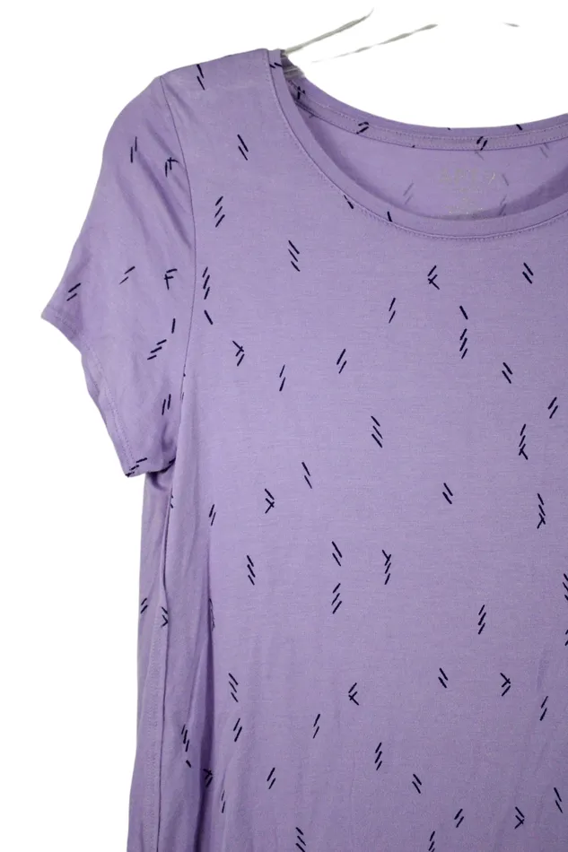 APT9 Purple Short Sleeved Top XS APT9 Earrings