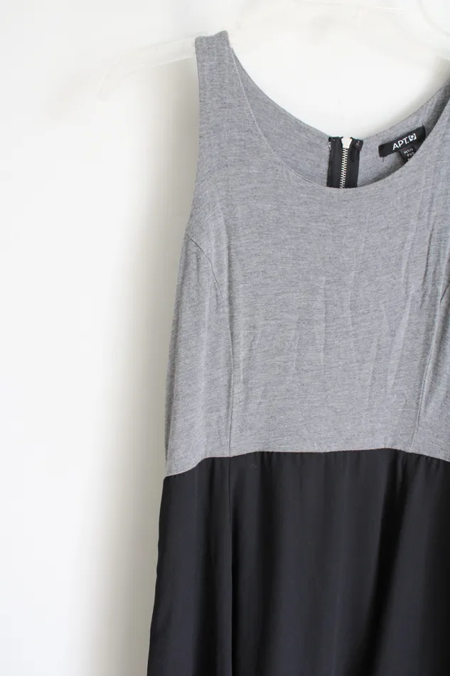 APT9 Rings APT 9 Black Gray Chiffon Bottom Dress XS Petite