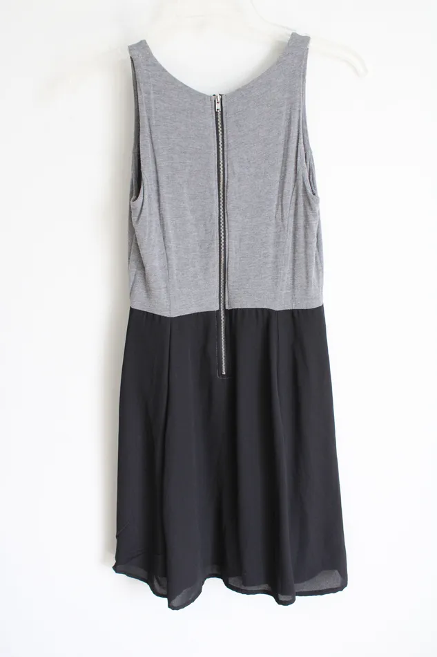 APT9 Rings APT 9 Black Gray Chiffon Bottom Dress XS Petite