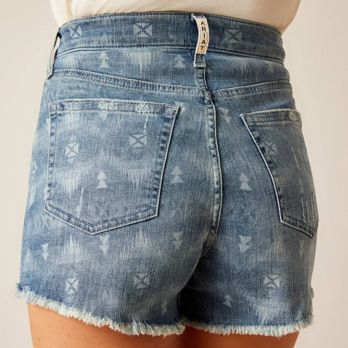 ARIAT WOMENS HIGH RISE SOUTHWEST LASER 3 SHORTS ARIAT CLOTHING Earrings