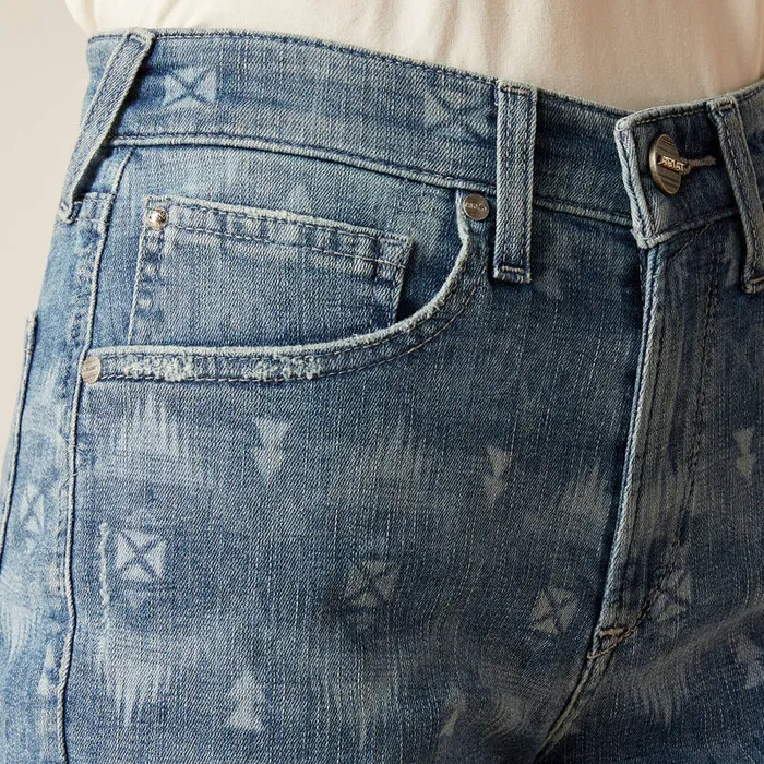 ARIAT WOMENS HIGH RISE SOUTHWEST LASER 3 SHORTS ARIAT CLOTHING Earrings