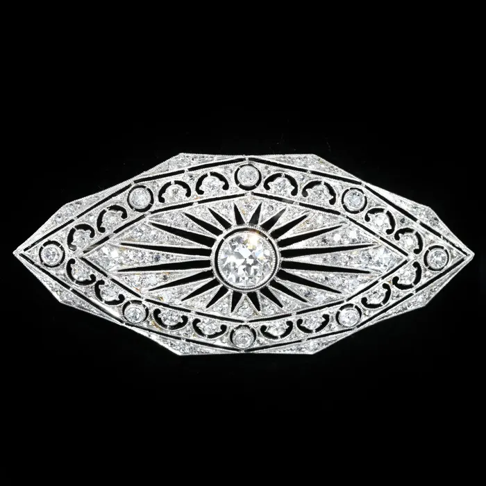 Art Deco 175 CTW Diamond Brooch Dover Jewelry Diamonds Earrings