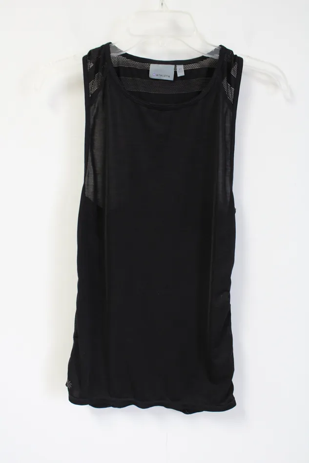 Athleta Rings Athleta Black Meshy Tank XS