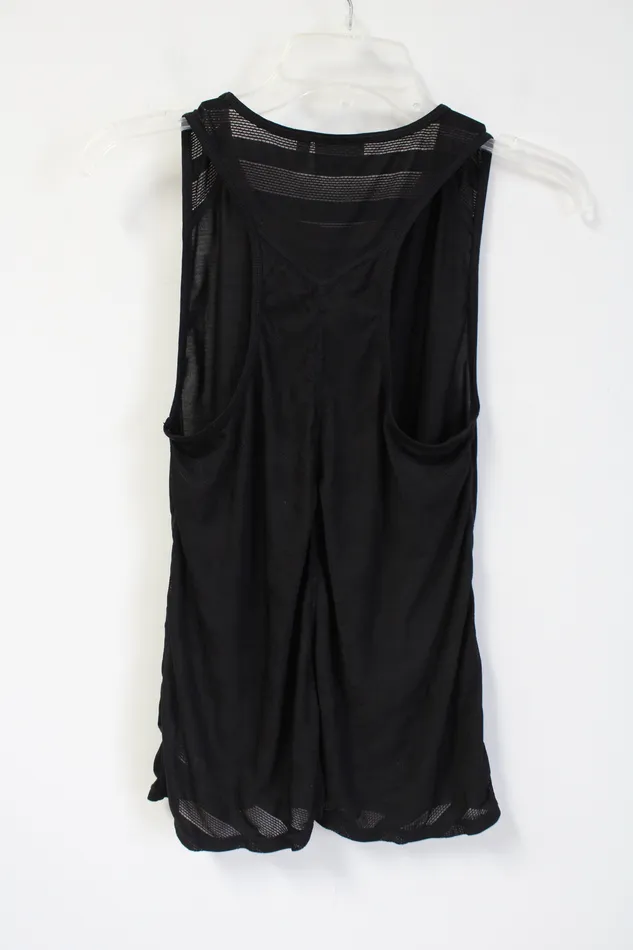 Athleta Rings Athleta Black Meshy Tank XS