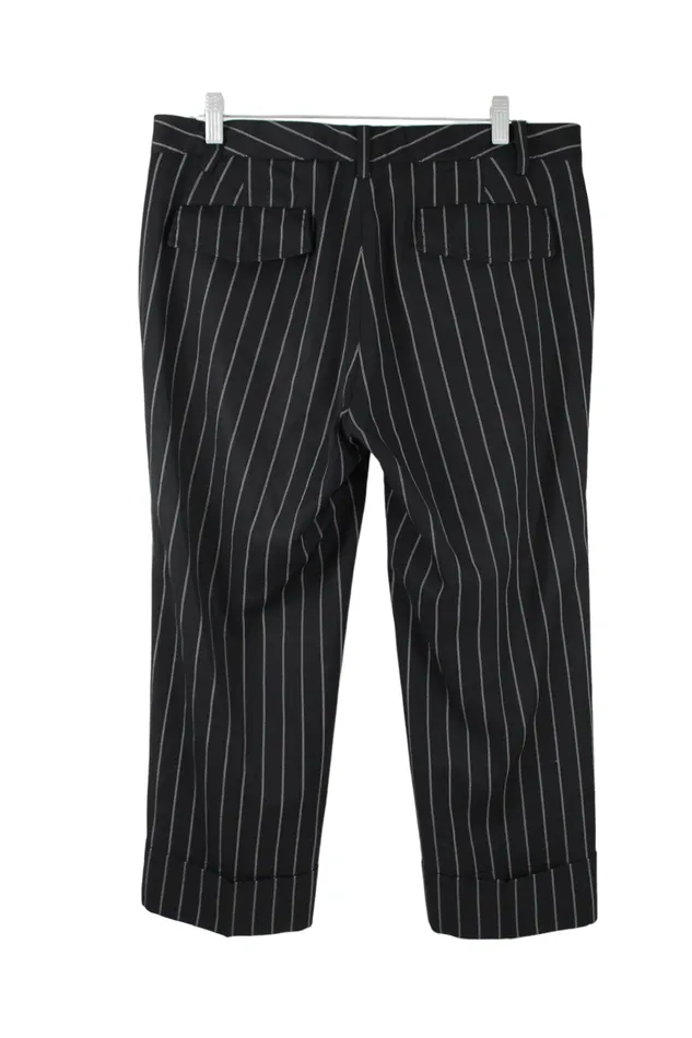 Banana Republic Rings Banana Republic Black Striped Martin Stretch Capri Pant 10