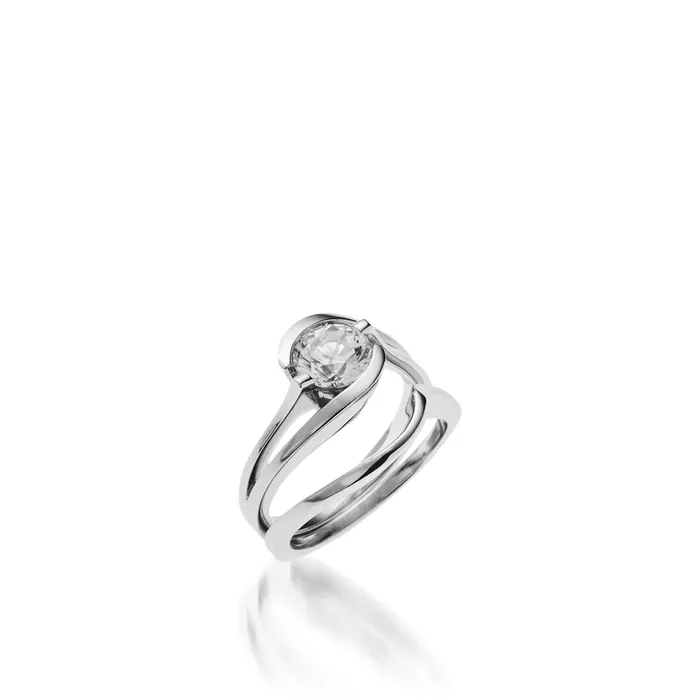 Bellissima White Gold Solitaire Engagement Ring John Atencio Rings