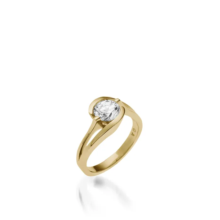 Bellissima White Gold Solitaire Engagement Ring John Atencio Rings