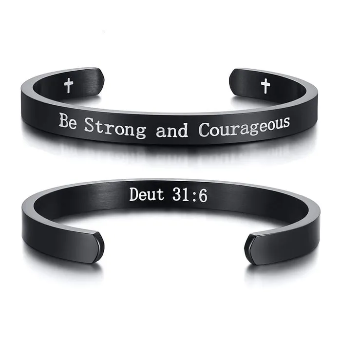 Bible Verse Bracelet br Deuteronomy 316 Cuff Lords Guidance Bracelets