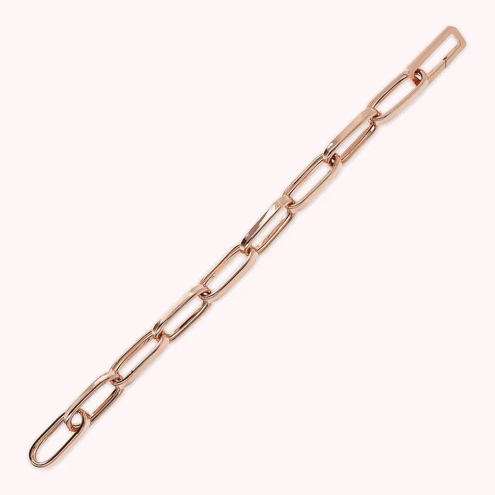 Bracciale Catena Forzatina Allungata Maxi Maglie Bronzallure Earrings