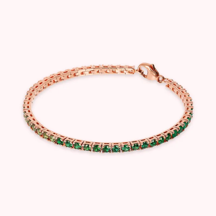 Bracciale Tennis con Cubic Zirconia Effetto Dgrad Bronzallure Necklaces