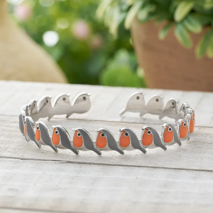 Bracelets Chadds Ford Jewelry Little Orange Robin Cuff Bracelet