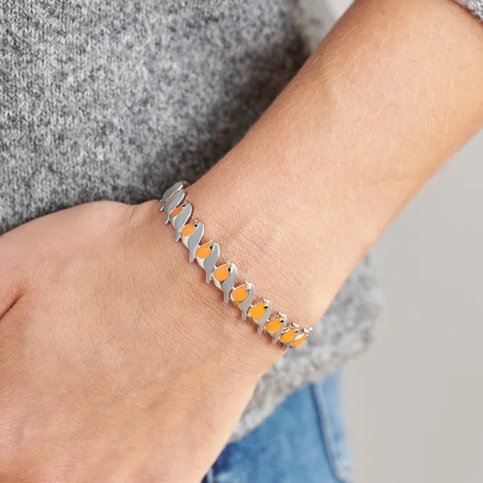 Bracelets Chadds Ford Jewelry Little Orange Robin Cuff Bracelet