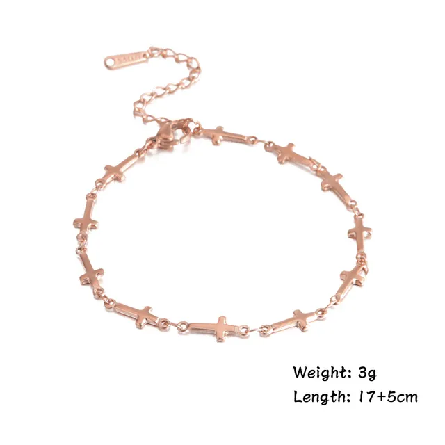 Bracelets Christian Cross Adjustable Chain Bracelet Lords Guidance
