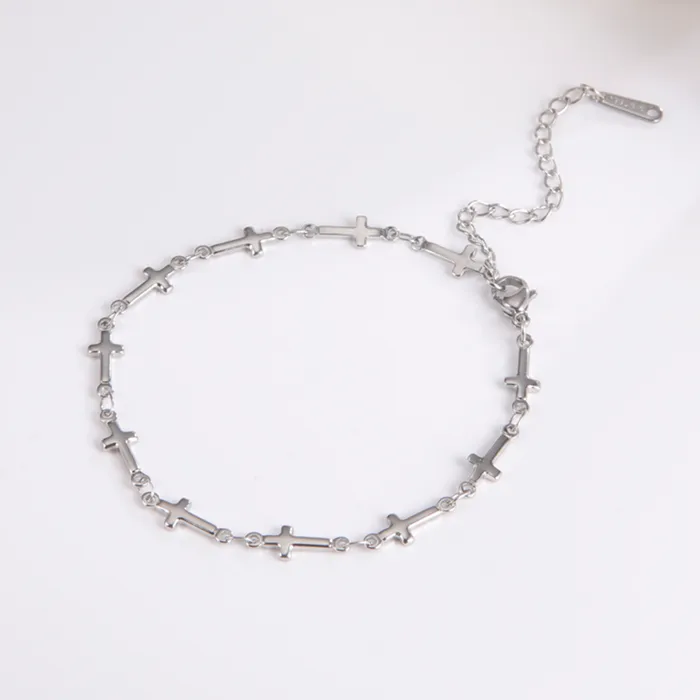 Bracelets Christian Cross Adjustable Chain Bracelet Lords Guidance
