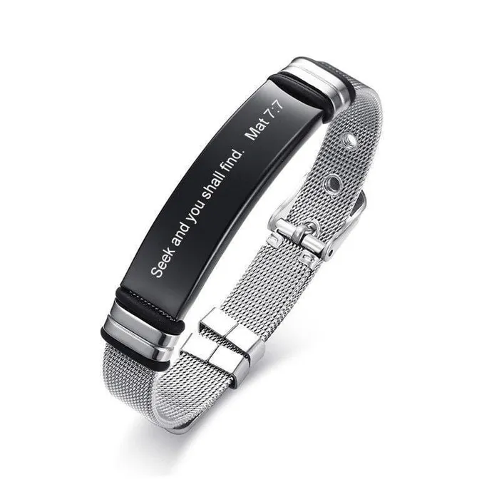 Bracelets Lords Guidance Bible Verse Bracelet br Matthew 77