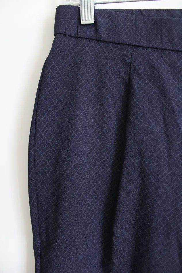 Briggs New York NEW Briggs Comfort Waistband The Slimming Solution Dark Navy Blue Pants S Petite Rings