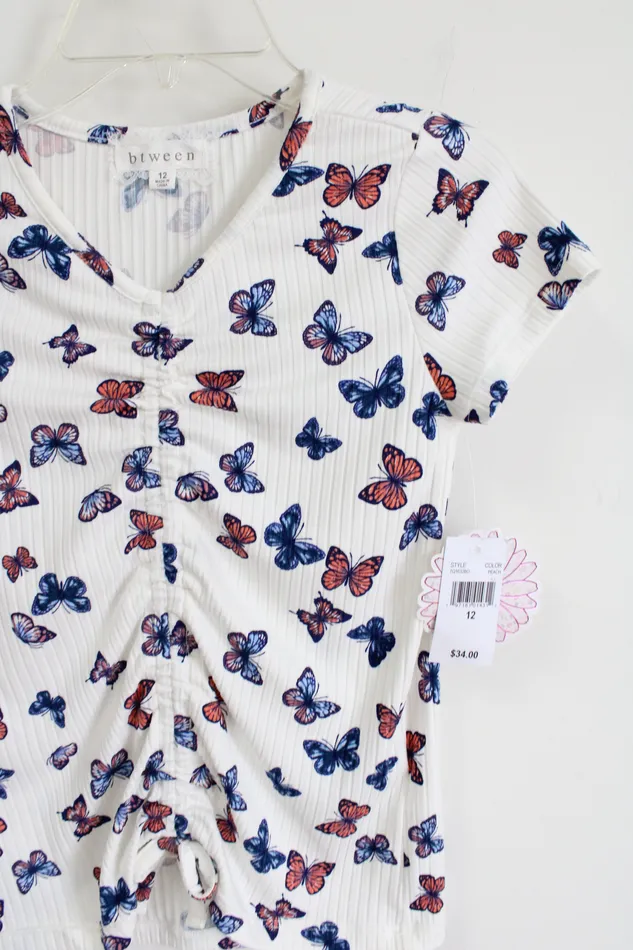 Btween White Butterfly Top 12 Btween Rings